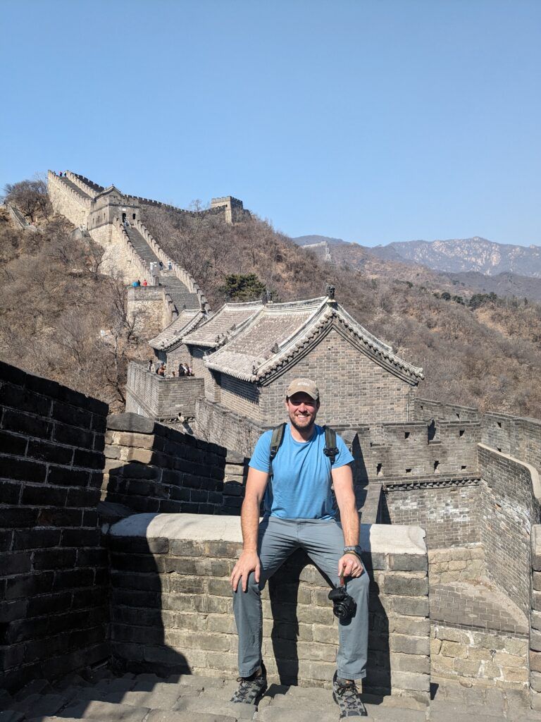 Robby at the Great Wall of China. 